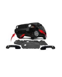 Engine Splash Shield & Fender Liner Set Kit for Jeep Patriot 2011-2017