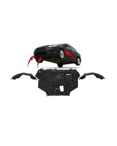 Engine Splash Shield & Fender Liner Set Kit for Ford Transit Connect 2014-2018