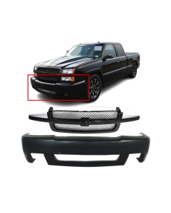 Bumper Cover & Grille Kit for Chevrolet Silverado 1500 2003-2007