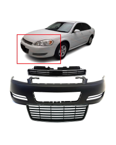 Bumper Cover & Grille Kit for Chevrolet Impala 2006-2013