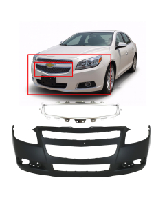 Bumper Cover & Grille for Chevrolet Malibu 2008-2012