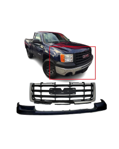 Bumper Cover & Grille for GMC Sierra 1500 2007-2013