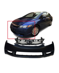 Bumper Cover & Grille for Honda Civic 2009-2011