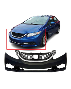 Bumper Cover & Grille for Honda Civic 2013-2015
