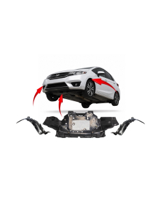 Engine Splash Shield & Fender Liner Set Kit for Honda Fit 2015-2017
