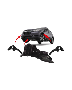 Engine Splash Shield & Fender Liner Set Kit for Honda HR-V 2016-2018