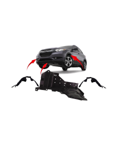 Engine Splash Shield & Fender Liner Set Kit for Honda HR-V 2016-2018