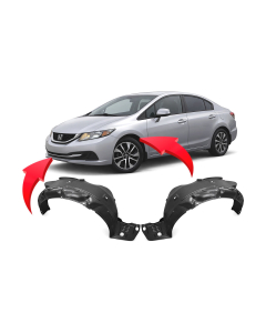Fender Liner Set for Honda Civic 2012-2015