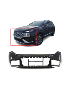 Front Upper Bumper Cover For 2021-2021 Hyundai Santa Fe Primed HY1014104