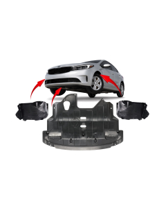 Engine Splash Shield & Fender Liner Set Kit for Kia Forte 2017-2018