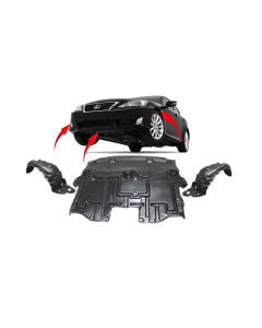 Engine Splash Shield & Fender Liner Set Kit for Lexus IS250/IS350 2009-2010