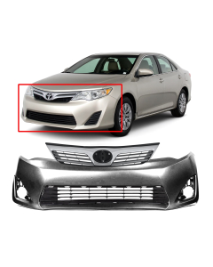 Bumper Cover & Grille Kit for Toyota Camry 2012-2014