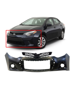 Bumper Cover & Grille Kit for Toyota Corolla 2014-2016