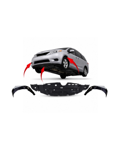 Engine Splash Shield & Fender Liner Set Kit for Toyota Sienna 2015-2017