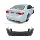 Rear Bumper Cover For 2009-2014 Acura TSX Primed 04715TL0A90ZZ AC1100156