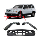 Bumper Cover & Fender Liner Kit for Jeep Patriot 2011-2017