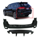 Rear Bumper Cover Kit For 2011-2022 Jeep Grand Cherokee W/O Park Hls CH1100952