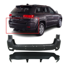 Rear Bumper Cover Kit for 2014-2015 Jeep Grand Cherokee Single Exh CH1100985
