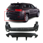 Rear Bumper Cover Kit for 2014-2015 Jeep Grand Cherokee Dual Exhaust CH1100985