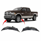 Set of 2 Fender Liners for Dodge RAM 2500/3500 2014-2018 CH1248164 CH1249164