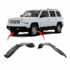 Set of 2 Fender Liners for Jeep Patriot 2011-2017 CH1248165 CH1249165 5182557AD
