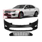 Front Bumper Cover and Grille Kit For Ford Fusion 2010 2011 2012 FO1000650