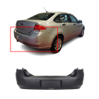 Rear Bumper Cover For 2008-2011 Ford Focus Primed FO1100636