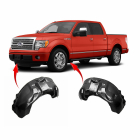 Set of 2 Fender Liners for Ford F-150 2009-2014 FO1248138 FO1249138 9L3Z16103A