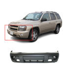 Front Bumper Cover For 2002-2007 Chevy Chevrolet Trailblazer w/ fog light holes