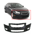 Primed Front Bumper Cover for 2011-2014 Chevrolet Cruze Sedan LT LTZ GM1000925