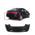 Primed Rear Bumper Cover Fascia for 2011-2016 Chevrolet Cruze LT LTZ 95217522