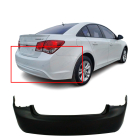 Primed Rear Bumper Cover for 11-15 Chevrolet Cruze Eco LS L Diesel Base LT LTZ