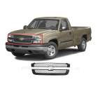 Grille Black Frame Chrome for Avalanche Silverado 1500 2500 3500 2002-2006