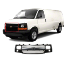 Grille Dark Gray for Chevy Express 1500 2500 3500 4500 2003-2017 25746055 22816424