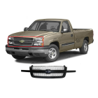 Grille Black for Chevy Chevrolet Silverado 1500 2003-2005 19131432, 19168630