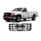 Grille Black Frame Chrome for GMC Sierra 2009-2013 GM1200573 25810704