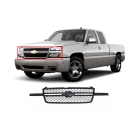 Grille Black Frame Black for Chevrolet Silverado 1500 2006-2007 GM1200586