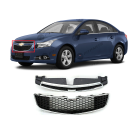 Grille Kit Dark Gray for Chevy Chevrolet Cruze 2011-2014 Chrome Molding 11-14