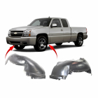 Set of 2 Fender Liners for Chevrolet Silverado 1999-2007 GM1246110 GM1247110