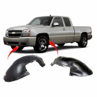 Set of 2 Fender Liners for Chevrolet Silverado 1500 2500 3500 1999-2007