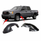 Set of 2 Fender Liners GMC Sierra 1500 2500 3500 1999-2007 GM1248165 GM1249165