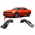 Set of 2 Fender Liners for Chevrolet Camaro 2010-2013 GM1248211 GM1249211