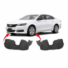 Set of 2 Fender Liners for Chevrolet Impala 2014-2019 GM1248267 GM1249267
