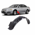 Front Left Driver Side Fender Liner For 2006-2013 Chevrolet Impala GM1250122