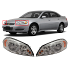 Set of 2 HeadLights for Chevrolet Impala Monte Carlo 06-13 GM2502261 GM2503261