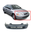 Primed Front Bumper Cover For 1996-1998 Honda Civic Coupe Hatchback