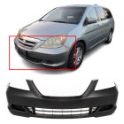 Primed Front Bumper Cover Fascia for 2005 2006 2007 Honda Odyssey Van