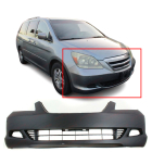 Primed Front Bumper Cover For 2005-2007 Honda Odyssey Touring w/Fog Light Holes