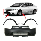 Bumper Cover & Fender Liner Kit for Honda Civic 2006-2008