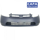 Primed Front Bumper Cover for 2006 2007 2008 Honda Civic 1.8 Sedan CAPA